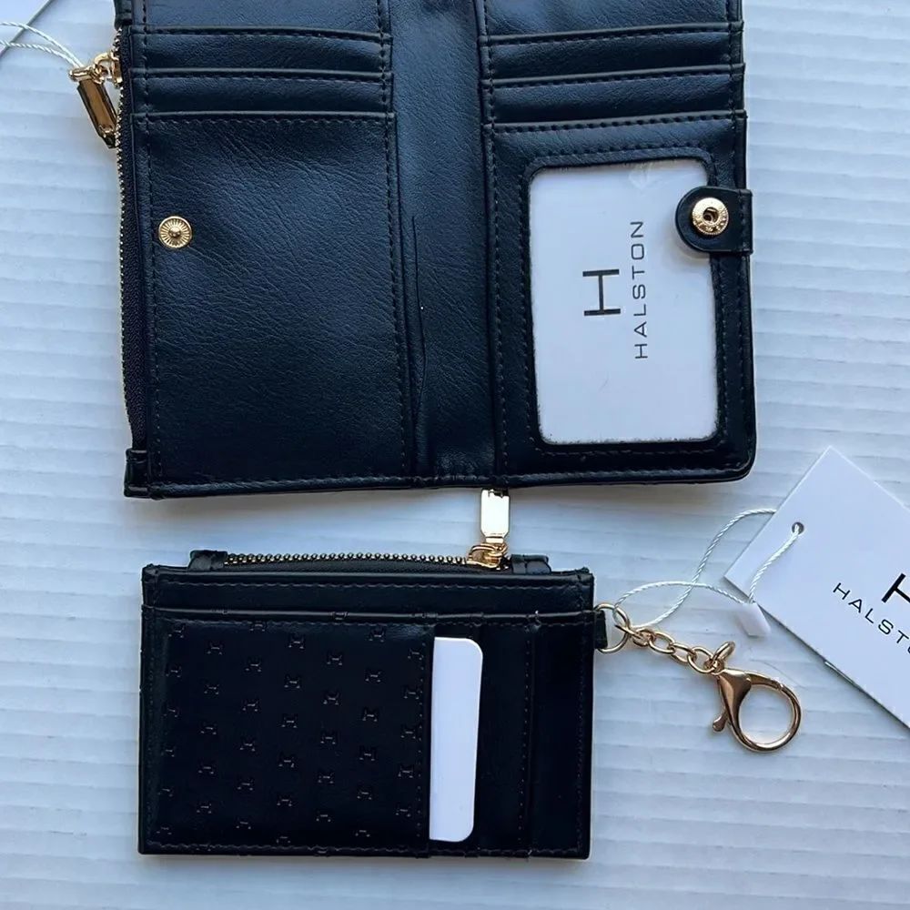 Halston Compact Bifold Wallet and Card Case 2 Pack - Picture 5 of 6